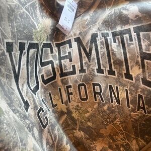 Abercrombie camo yosemetie crewneck. SOLD OUT!